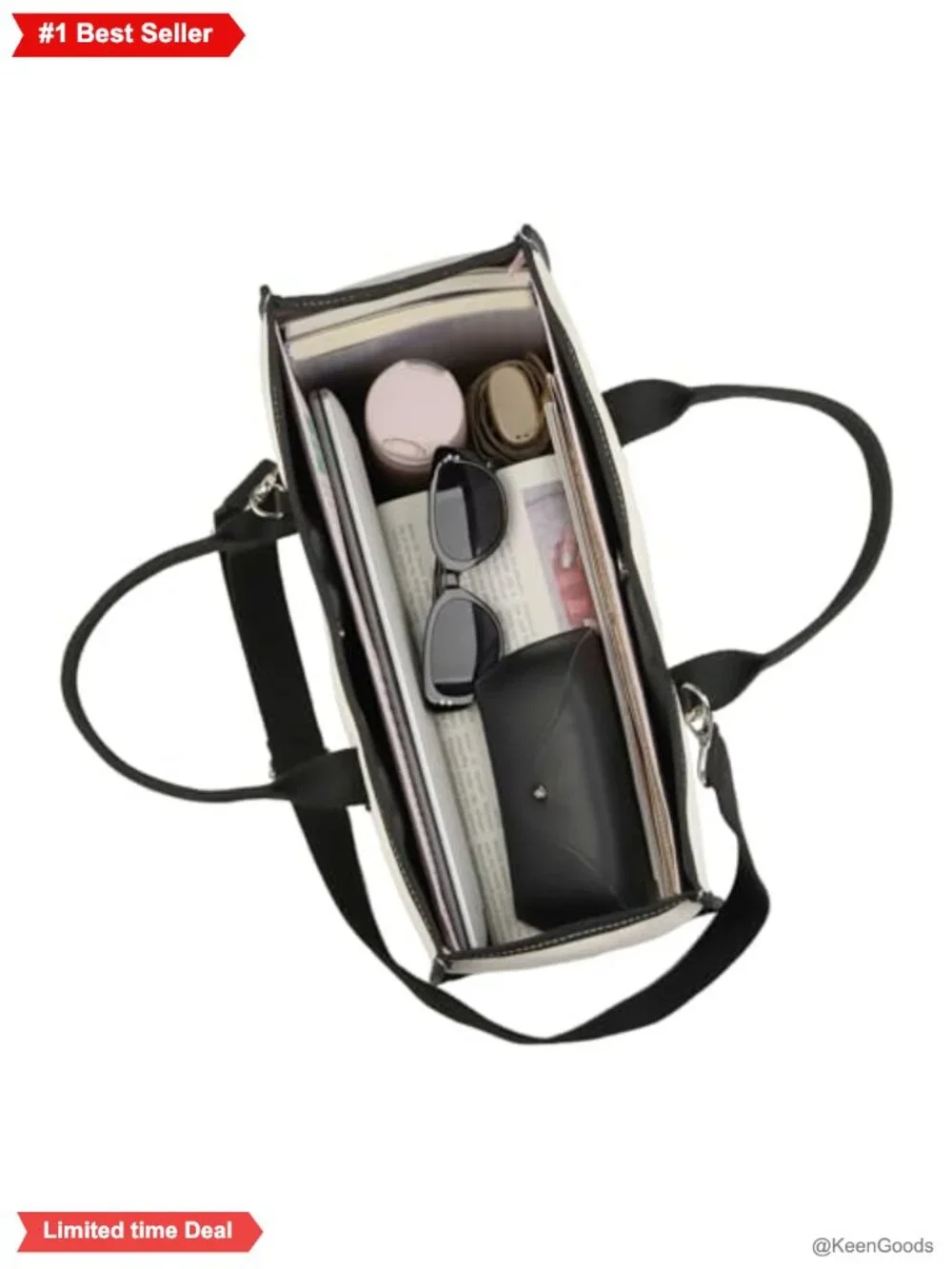 Canvas Tote Bag Reusable Grocery Waterproof Shoulder Travel